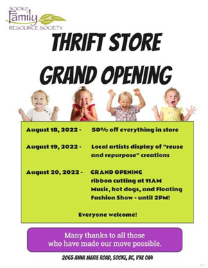 SFRS Thrift Shop Grand Opening !