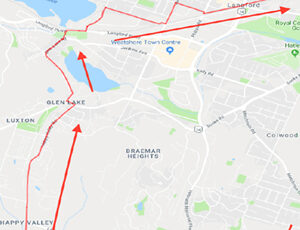 map, cycling, langford, aug 2022