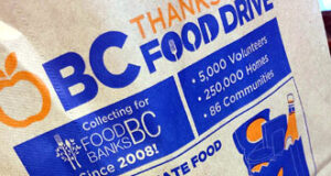 Food donation pickup this weekend in the west shore food drive, bag