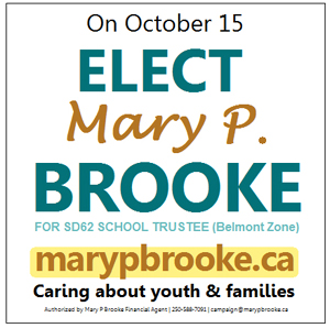 ELECT Mary P Brooke for School Trustee – SD62 Belmont Zone
