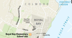 Community hub in the works by Colwood & Village Initiative map, colwood, elementary, royal bay