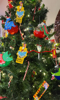 christmas tree, decorated