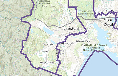 langford, boundary map