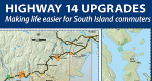 Lighting being added to Hwy 14 construction zone hwy 14, map, wordmark