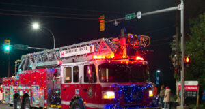 Traffic Detour Dec 10 for Sooke Santa Parade sooke fire, truck