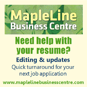 MapleLine Business Centre – Resume updates for new job applications