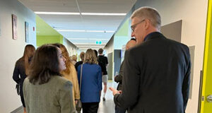 Education & Child Care Minister toured Royal Bay Secondary rachna singh, Scott stinson