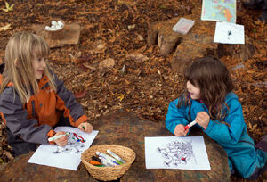 children, kindergarten, outdoors