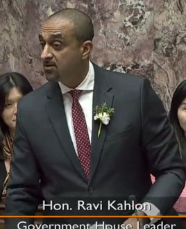 ravi kahlon, house leader