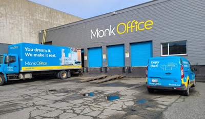 monk office, warehouse