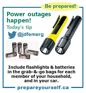 Have batteries on hand for power outages