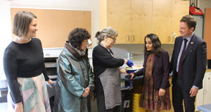 Food security program toured by Education & Agriculture Ministers food security, school, rachna singh, pam alexis, rob fleming, grace lore, victoria