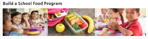 build a school food program
