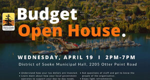 Sooke budget 6.99% increase: open house coming up April 19 district of sooke, budget 2023