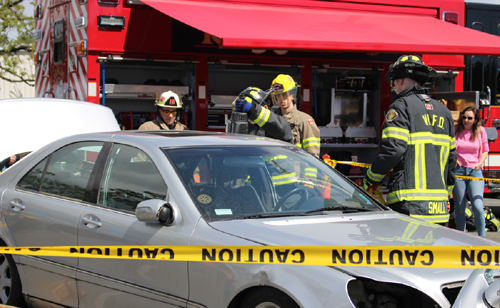 firefighters, car, jaws of life