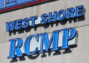 west shore, RCMP, sign