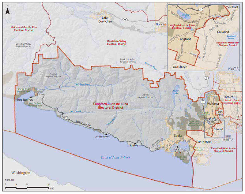 map, langford-juan de fuca, voting area
