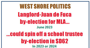 Langford-Juan de Fuca by-election could lead to SD62 by-election by-election, langford juan de fuca, sd62