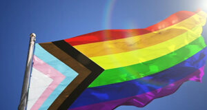 Metchosin raising Pride flag at municipal hall pride flag