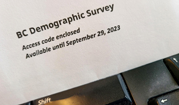 bc demographic survey, envelope