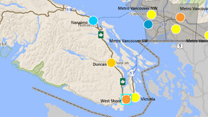 west shore, air quality, map