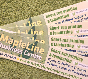 mapleline business centre, bookmarks, printing
