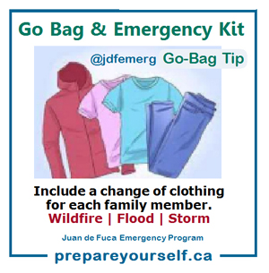 Including clothing in your go-bags & emergency kit.