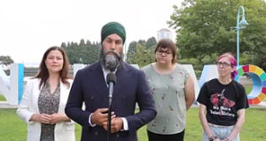 NDP says grocery prices top of mind for islanders jagmeet singh, lisa marie barron, nanaimo