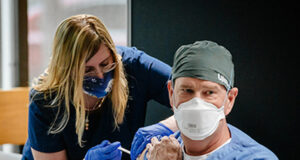 BC respiratory season: medical masking required & health-care workers must be vaccinated face mask, hospital, er