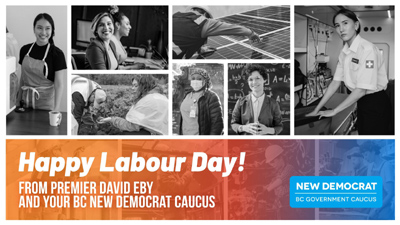 women, labour day, bc ndp