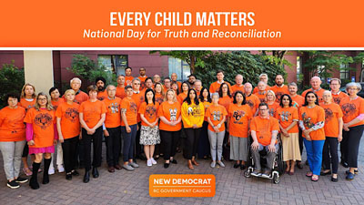 bc ndp, caucus, trc, national day for truth and reconciliation