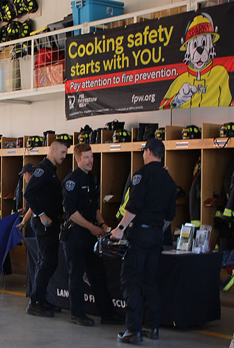 firefighters, open house, cooking safety