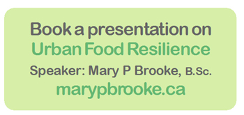 urban food resilience, speaker, mary p brooke