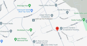 SOOKE TRAFFIC: Church/Throup roundabout roadworks Nov 28 to 30 sooke, map, church road