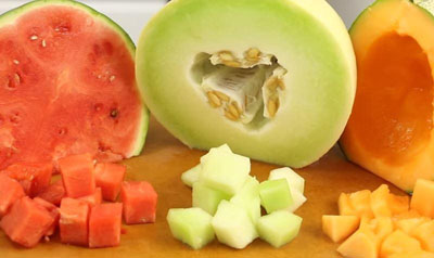 cantaloupe, watermelon, honeydew melon, food safety
