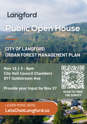 city of langford, urban forest management plan, open house