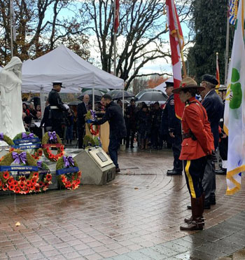 colwood, ian ward, remembrance day