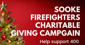 Sooke Santa Run donation target drops by half sooke, ad, firefighters, 2023, xmas