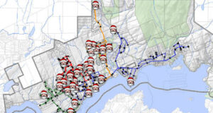 Sooke Santa Run 2023 sets $30,000 donation goal sooke, santa run, parade route, map