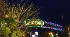 Langford Winter Fest Carriage Tours feature Goldstream Ave & Langford Station xmas lighting, langford, goldstream ave