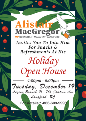 alistair macgregor, holiday open house, 2023
