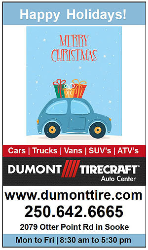 dumont tirecraft, sooke, merry christmas