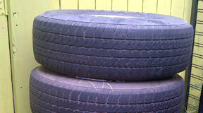 Vehicle tires get recycled in BC tires, chevy avalanche, 2013