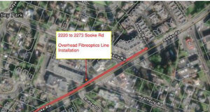Colwood Traffic: Sooke Rd single-lane May 2 & 3 near Metchosin Rd map, sooke road, colwood, traffic