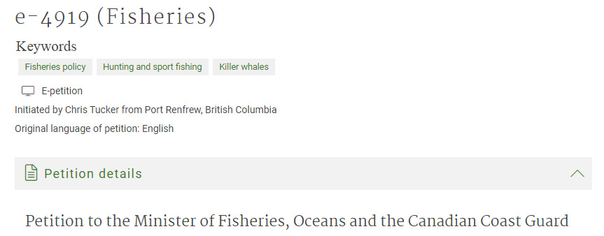 fisheries, petition, 2024