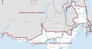 Federal seat open in Esquimalt-Saanich-Sooke esquimalt saanich sooke, map, federal