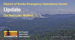 Sooke area wildfire larger but contained on west side sooke, wildfire, eoc, update