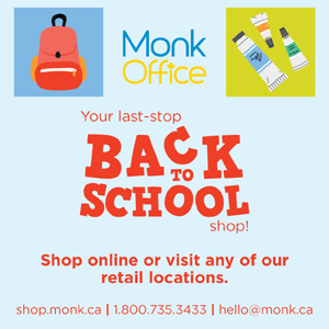 monk office, back to school