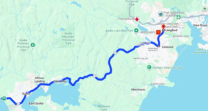 Why do Sookies still complain about Highway 14? highway 14, langford to sooke, map