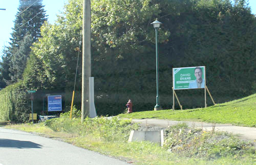 david evans, election sign